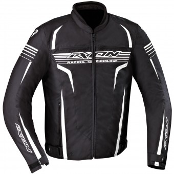 Motorradjacke Ixon Striver Black White
