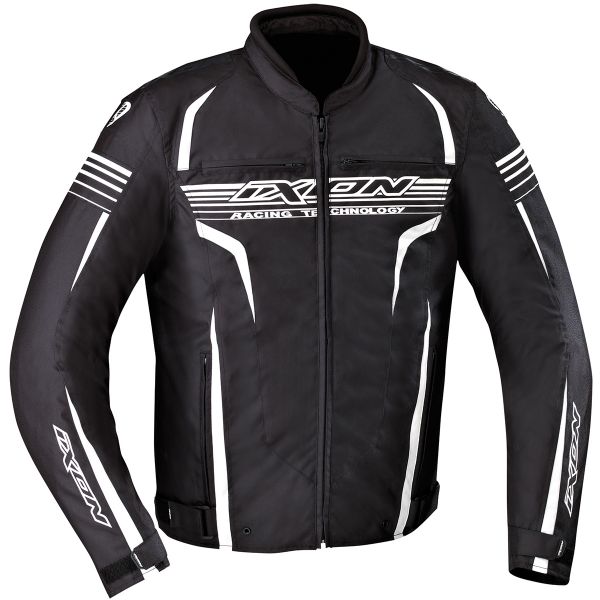 Motorradjacke Ixon Striver Black White