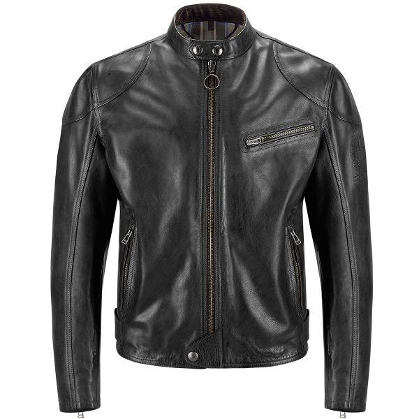 Motorradjacke Belstaff Supreme Black