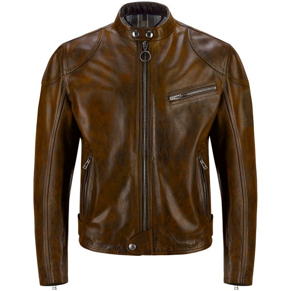 Motorradjacke Belstaff Supreme Burnt Cuero