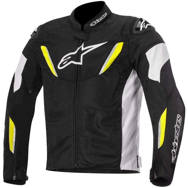 Motorradjacke Alpinestars T-GP R Air Black White Yellow Fluo