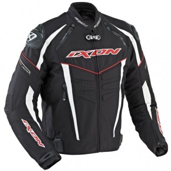 Motorradjacke Ixon Titanium VX Schwarz Weiß Rot