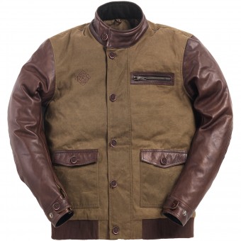 Motorradjacke Ride & Sons Varsity Army Brown