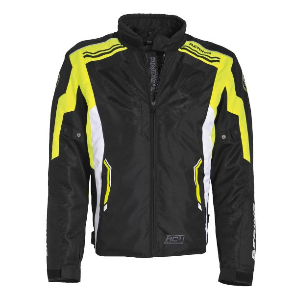 Motorradjacke Bering Vectrom Schwarz Wei Fluo