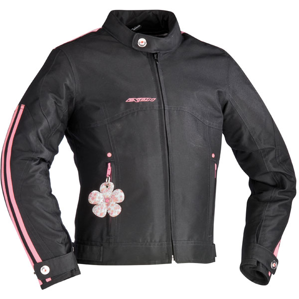 Motorradjacke Ixon Lotus Schwarz Rosa