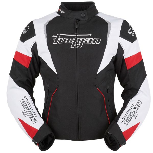Motorradjacke Furygan Xenia Noir Schwarz Wei� Rot