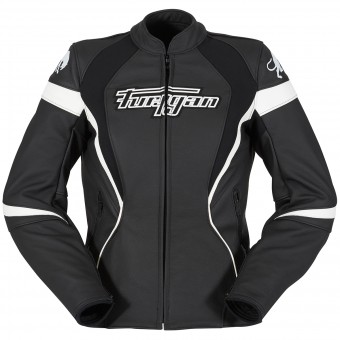 Motorradjacke Furygan Xenia Racing Lady Schwarz Wei
