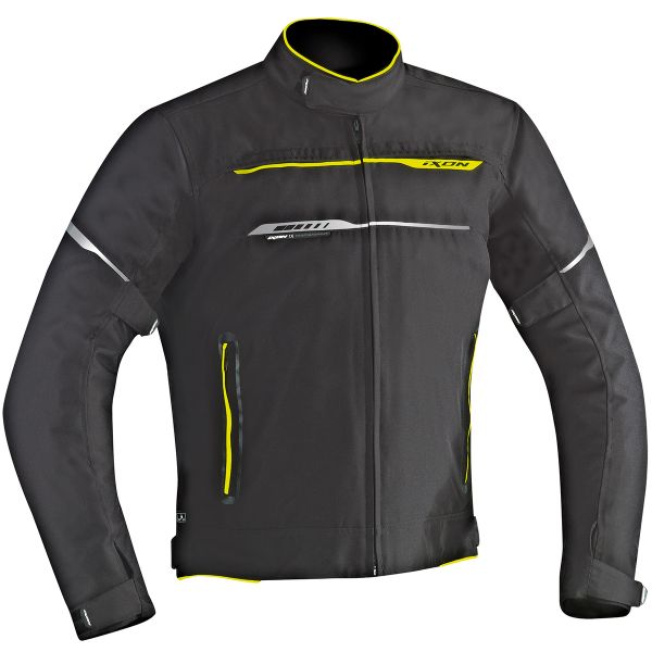 Motorradjacke Ixon Zetec HP Black Yellow Fluo
