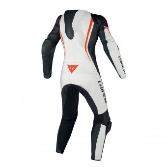 Dainese Assen 1PC Perf Lady White Black Red Fluo