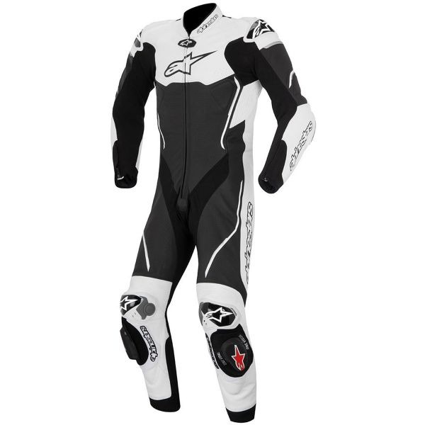 Motorrad-Lederkombi Alpinestars Atem Suit Black White