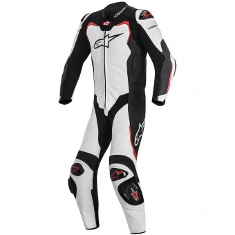 Motorrad-Lederkombi Alpinestars GP PRO Tech Air Bag Compatible White Black Red