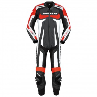 Motorrad-Lederkombi Spidi T-2 Kangaroo Wind Pro Schwarz Rot
