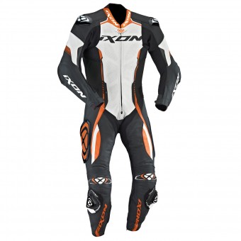 Motorrad-Lederkombi Ixon Vortex EPI Black White Orange