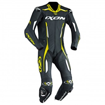 Motorrad-Lederkombi Ixon Vortex EPI Black White Yellow