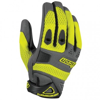 Motorradhandschuhe ICON Anthem Hi-Viz Yellow