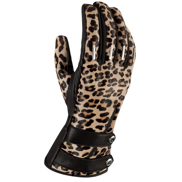 Motorradhandschuhe ICON Catwalk Leopard
