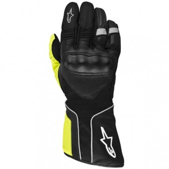 Motorradhandschuhe Alpinestars Overland Drystar Schwarz Gelb Fluo