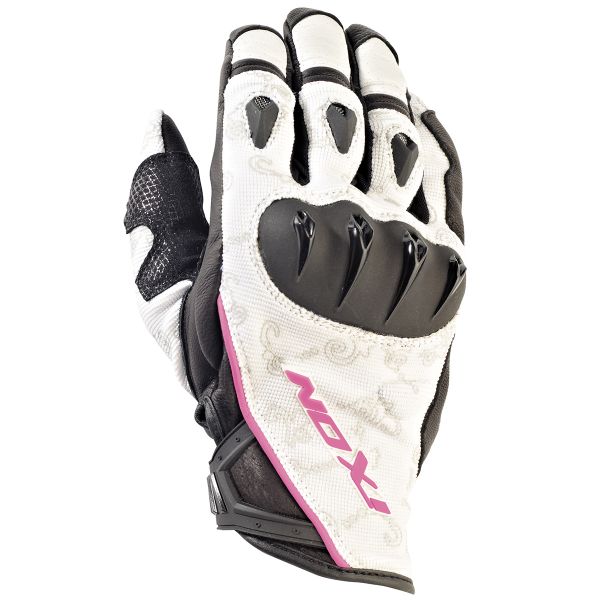 Motorradhandschuhe Ixon RS Tatoo VX HP Schwarz Wei Rosa