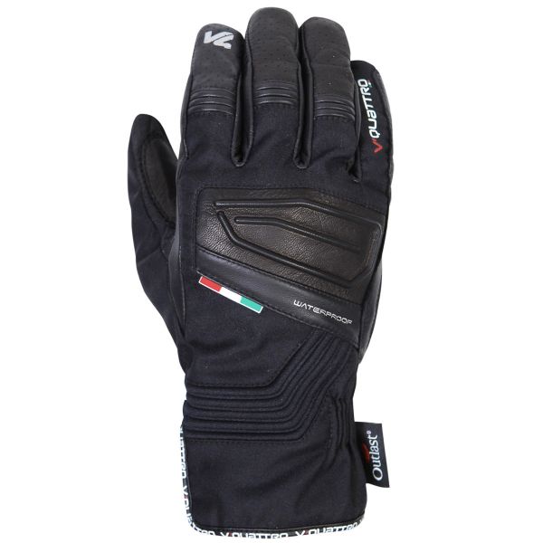 Motorradhandschuhe V'Quattro Rain WP Schwarz