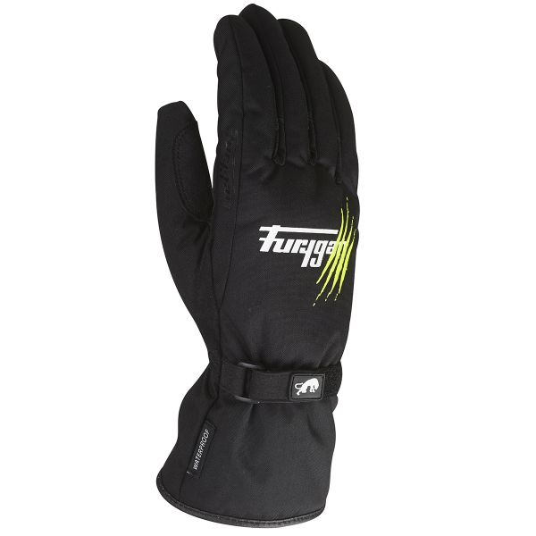 Motorradhandschuhe Furygan Raindrop Claw Schwarz Grn Fluo