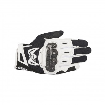 Motorradhandschuhe Alpinestars SMX-2 Air Carbon V2 Black White Motorradhandschuhe Alpinestars SMX-2 Air Carbon V2 Black White