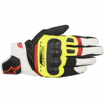 Motorradhandschuhe Alpinestars SP-5 Black Yellow Red Fluo