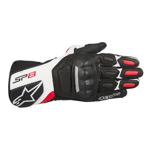 Motorradhandschuhe Alpinestars SP-8 V2 Black White Red