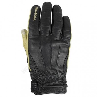 Motorradhandschuhe V'Quattro Tornado WP Lady Schwarz Beige