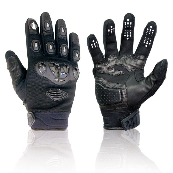 Motorradhandschuhe Darts Warrior Schwarz