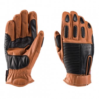 Motorradhandschuhe Blauer Banner Braun Schwarz