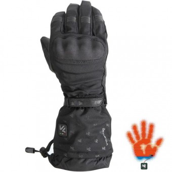 Motorradhandschuhe V'Quattro Chiara Chauffant Schwarz