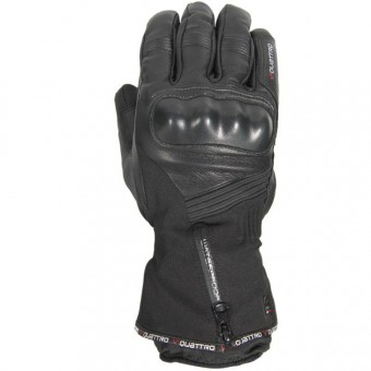 Motorradhandschuhe V'Quattro Cluster Schwarz