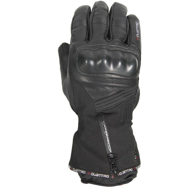 Motorradhandschuhe V'Quattro Cluster Schwarz