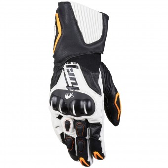 Motorradhandschuhe Furygan FIT-R Schwarz Wei  Orange Fluo