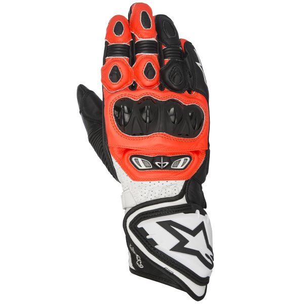 Motorradhandschuhe Alpinestars GP Tech Black Red Fluo White