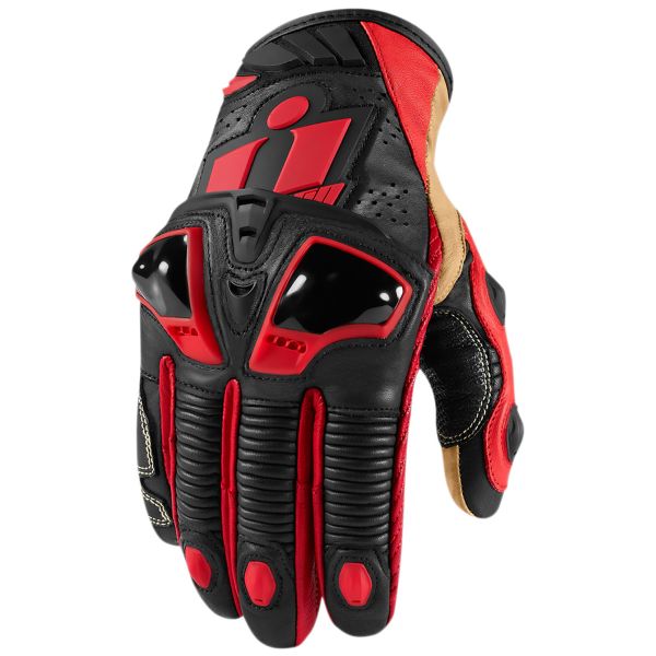 Motorradhandschuhe ICON Hypersport Pro Short Red