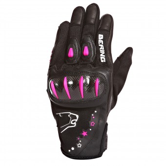 Motorradhandschuhe Bering Lady Cynthia Black Fuschia