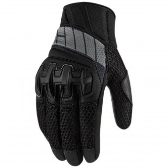 Motorradhandschuhe ICON Overlord Mesh Stealth