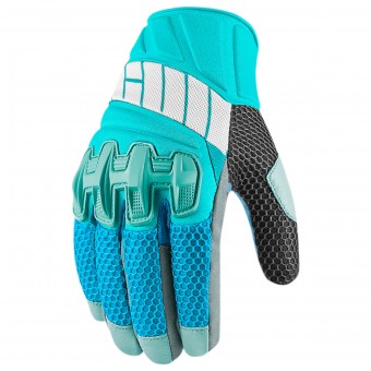 Motorradhandschuhe ICON Overlord Mesh Women Blue
