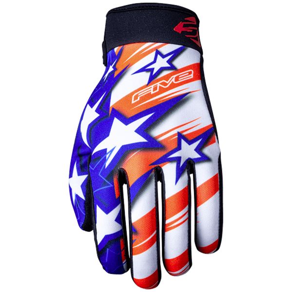 Motorradhandschuhe Five Planet Patriot Kid USA