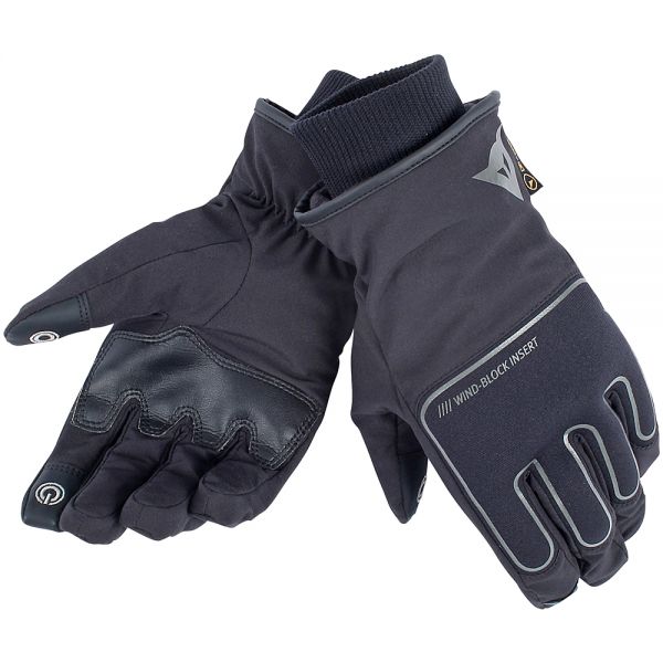 Motorradhandschuhe Dainese Plaza D-Dry Black Black