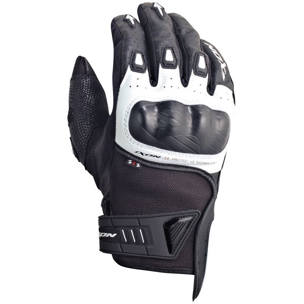 Motorradhandschuhe Ixon RS Burn HP Schwarz Wei