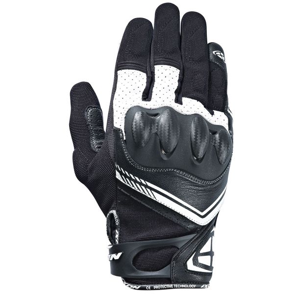 Motorradhandschuhe Ixon RS Drift Black White