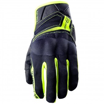 Motorradhandschuhe Five RS3 Black Yellow Fluo