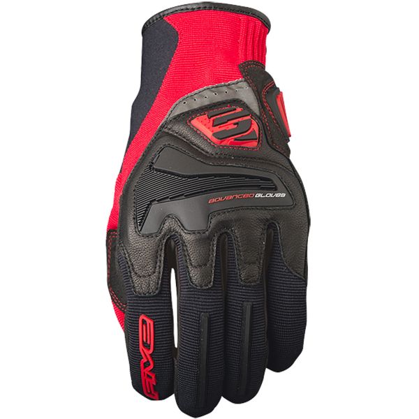 Motorradhandschuhe Five RS4 Black Red