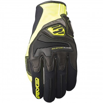 Motorradhandschuhe Five RS4 Black Yellow Fluo