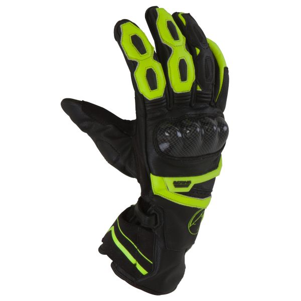 Motorradhandschuhe Bering Spitfire Schwarz Gelb Fluo