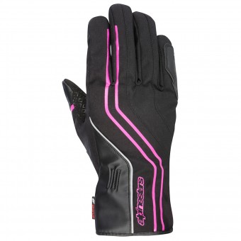 Motorradhandschuhe Alpinestars Stella Largo Drystar Black Fuchsia