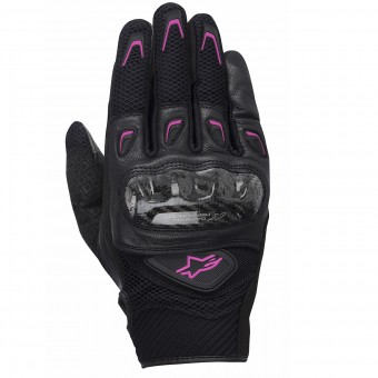 Motorradhandschuhe Alpinestars Stella SMX-2 Air Carbon Schwarz Fushia