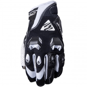 Motorradhandschuhe Five Stunt Evo Black White